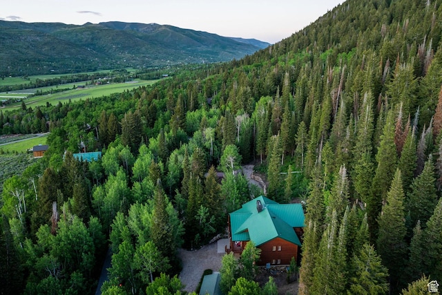 654 Sugar Pine Dr, Oakley, UT 84055 - bird's eye view of a mountainous background and a heavily wooded area