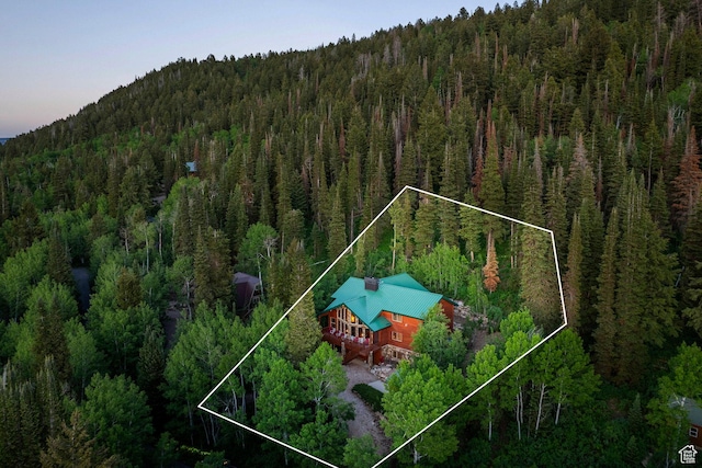 654 Sugar Pine Dr, Oakley, UT 84055 - aerial view of property and surrounding area featuring property boundaries highlighted