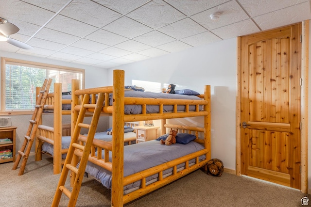 654 Sugar Pine Dr, Oakley, UT 84055 - carpeted bedroom featuring a paneled ceiling
