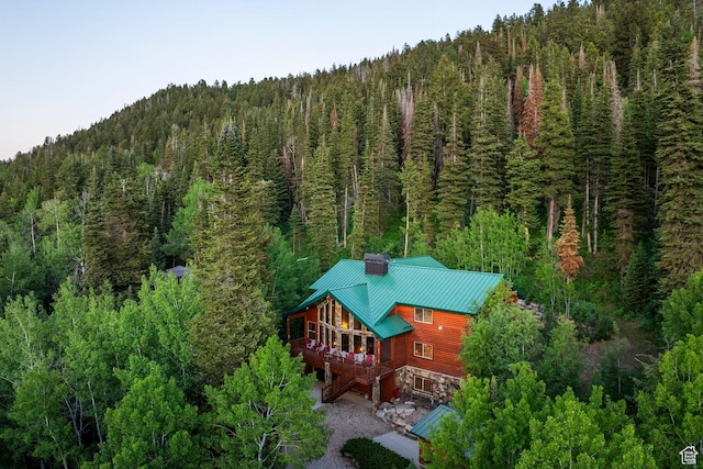 654 Sugar Pine Dr, Oakley, UT 84055 - view from above of property with a forest