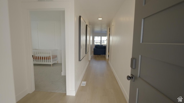 744 N 540 E, Smithfield, UT 84335 - corridor with light wood finished floors and recessed lighting