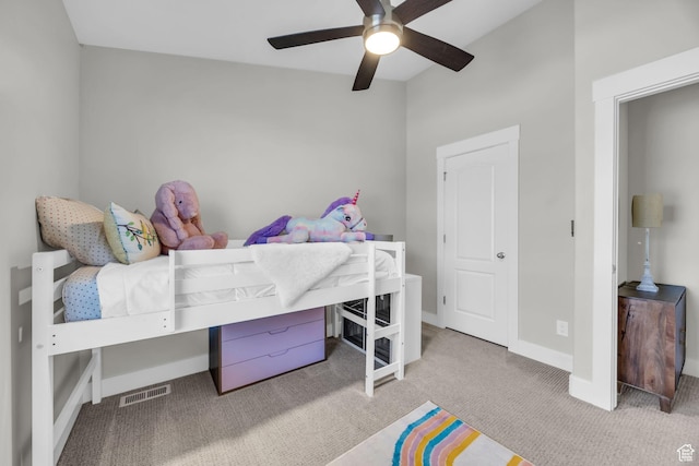169 W Barry Links Way S, Salt Lake, UT 84115 - bedroom with carpet and a ceiling fan