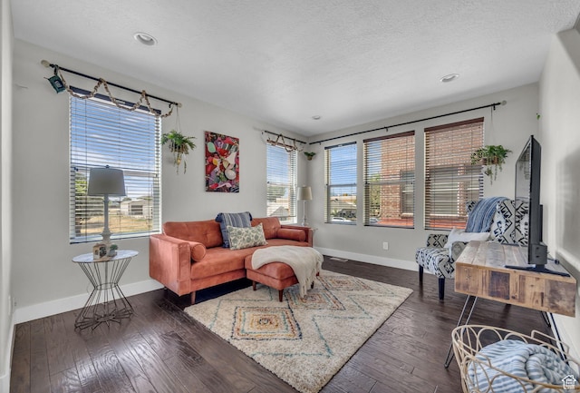 169 W Barry Links Way S, Salt Lake, UT 84115 - living area featuring wood-type flooring, recessed lighting, and a textured ceiling