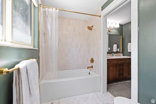 440 E Willow Ave, Murray, UT 84107 - full bath featuring shower / bath combination with curtain and vanity