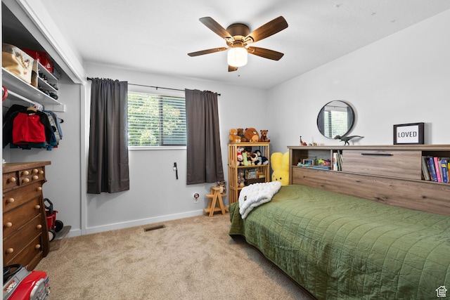 440 E Willow Ave, Murray, UT 84107 - carpeted bedroom featuring baseboards and ceiling fan
