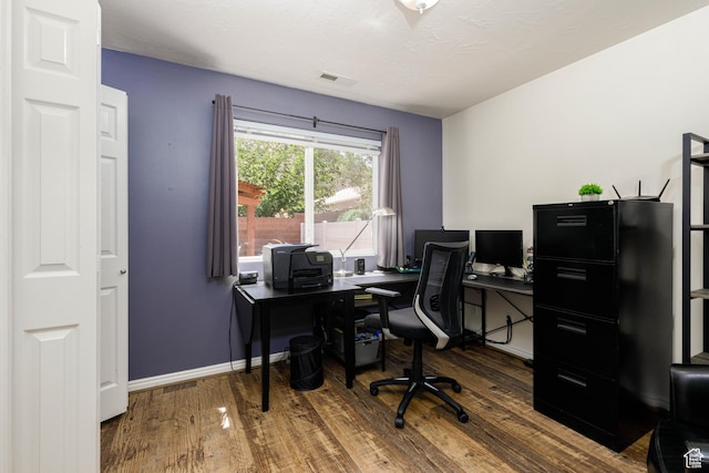 2403 S 725 W, Hurricane, UT 84737 - office area featuring wood finished floors and baseboards