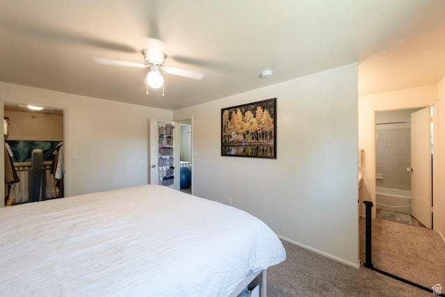 1949 E Jeremy Dr S, Salt Lake City, UT 84121 - carpeted bedroom with ceiling fan and ensuite bath