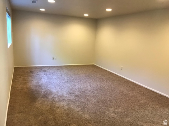 1949 E Jeremy Dr S, Salt Lake City, UT 84121 - carpeted empty room with recessed lighting and baseboards