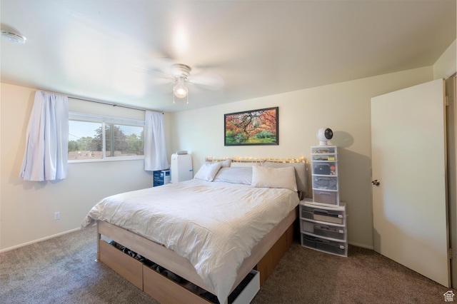 1949 E Jeremy Dr S, Salt Lake City, UT 84121 - carpeted bedroom with ceiling fan
