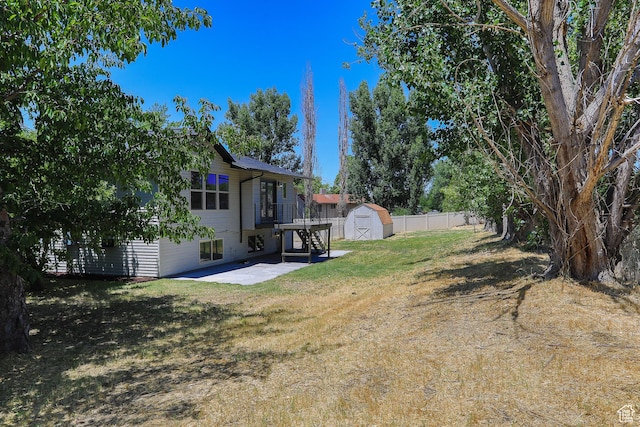 522 W 1060 N, Clinton, UT 84015 - view of yard with a shed and a patio