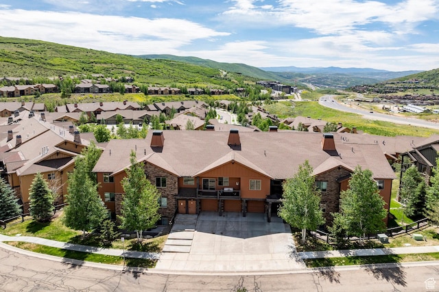 1261 W Black Rock Trl Unit 39D, Kamas, UT 84036 - aerial perspective of suburban area with a mountainous background