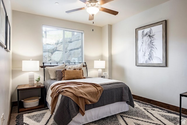 1261 W Black Rock Trl Unit 39D, Kamas, UT 84036 - bedroom featuring baseboards and a ceiling fan