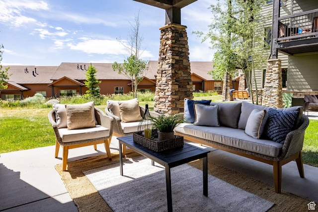 1261 W Black Rock Trl Unit 39D, Kamas, UT 84036 - patio / terrace featuring an outdoor hangout area and a patio area