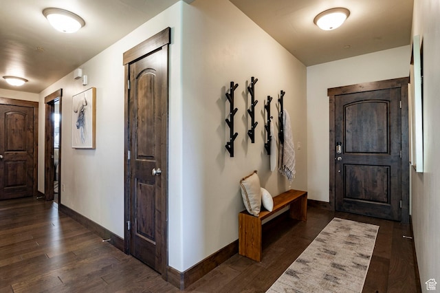 1261 W Black Rock Trl Unit 39D, Kamas, UT 84036 - foyer with baseboards and dark wood-type flooring