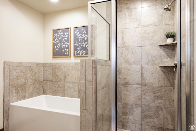 1261 W Black Rock Trl Unit 39D, Kamas, UT 84036 - bathroom with a shower stall and a garden tub