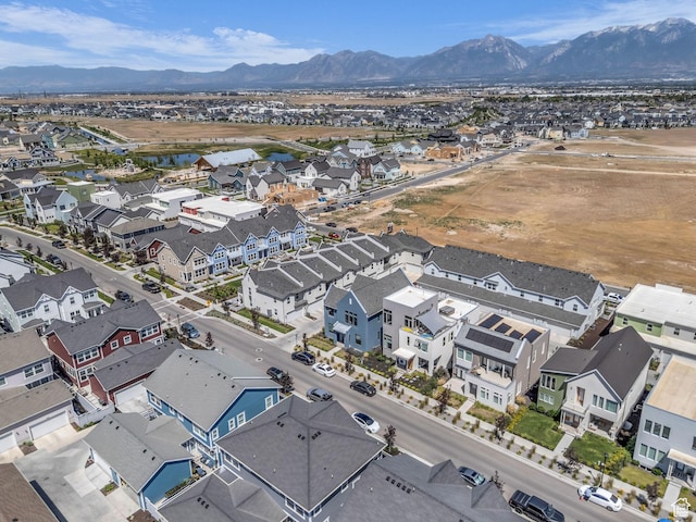 11609 S Dorian Dr W, South Jordan, UT 84009 - aerial view of residential area featuring a water and mountain view
