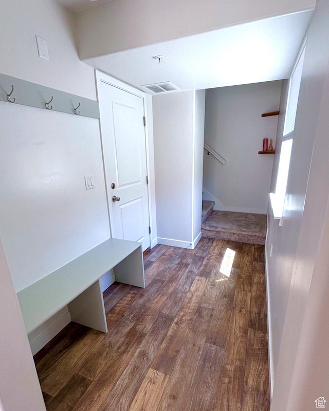 5382 W Tioga Pl, Herriman, UT 84096 - mudroom with wood finished floors and baseboards