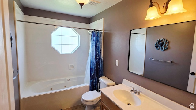 65 E 300 S, Salina, UT 84654 - full bathroom featuring a combined bath / shower with jetted tub and vanity
