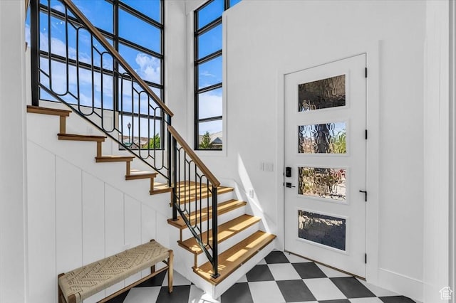 772 E Prairie Way, Washington, UT 84780 - foyer entrance with tile patterned floors and stairway