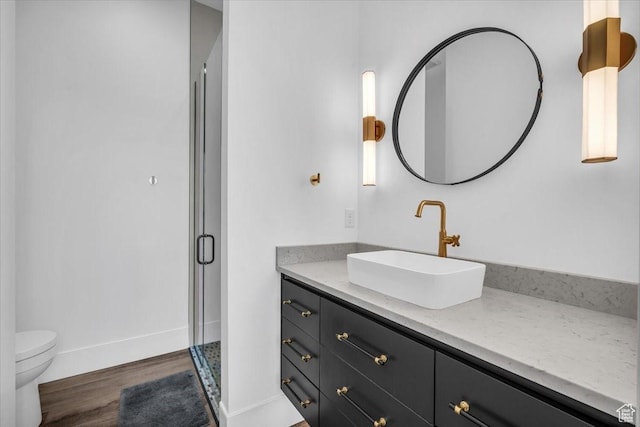 772 E Prairie Way, Washington, UT 84780 - full bath with wood finished floors, vanity, and a stall shower