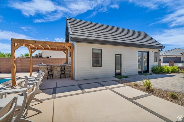 772 E Prairie Way, Washington, UT 84780 - rear view of house with a pergola, a patio area, and a tile roof