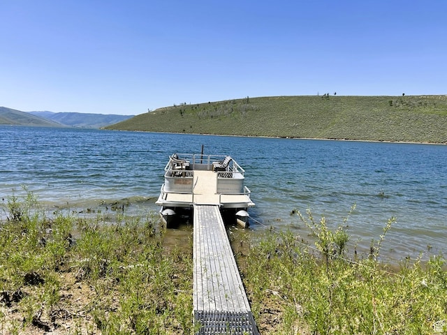 5223 N 930 E, Scofield, UT 84526 - dock area with a water and mountain view