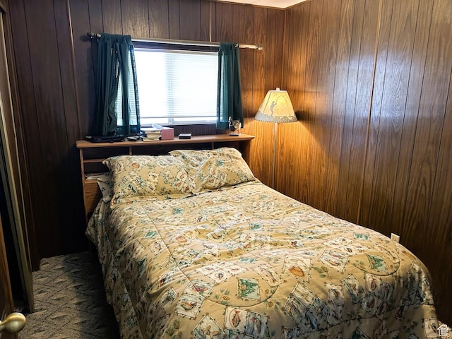 5223 N 930 E, Scofield, UT 84526 - bedroom with wood walls