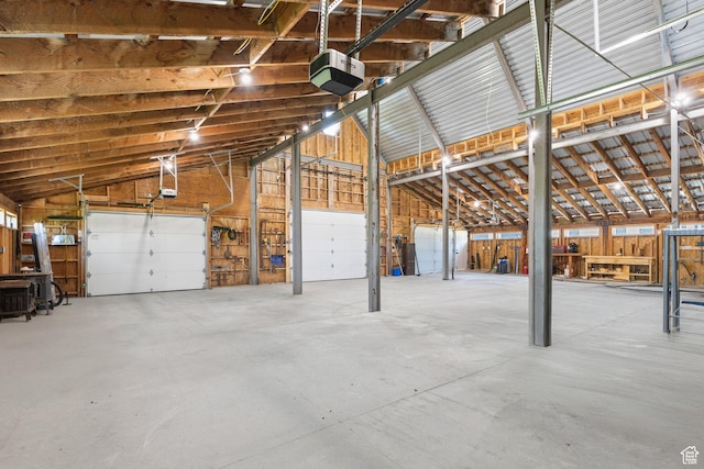 3359 W 3500 S, Wellsville, UT 84339 - garage featuring a garage door opener