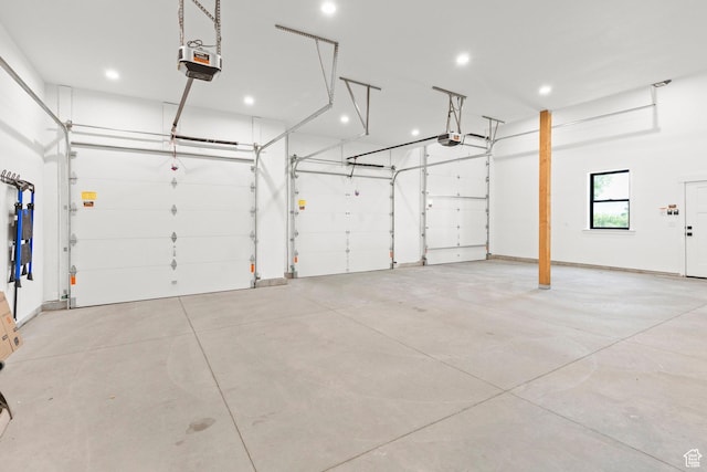 3359 W 3500 S, Wellsville, UT 84339 - garage with a garage door opener and recessed lighting