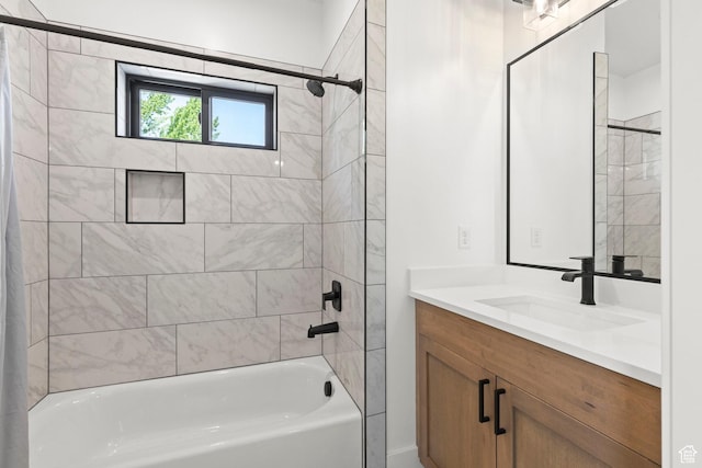 3359 W 3500 S, Wellsville, UT 84339 - bathroom featuring vanity and tub / shower combination