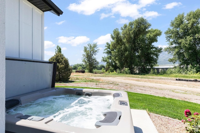 3359 W 3500 S, Wellsville, UT 84339 - view of patio featuring a hot tub