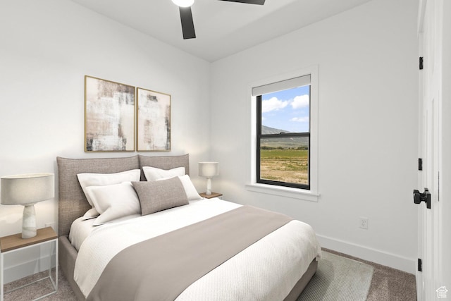 3359 W 3500 S, Wellsville, UT 84339 - bedroom with carpet floors and a ceiling fan