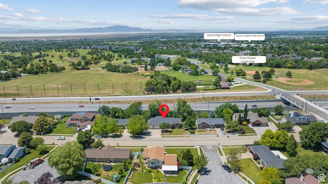560 S 1350 E, Fruit Heights, UT 84037 - aerial view of residential area with a mountain backdrop
