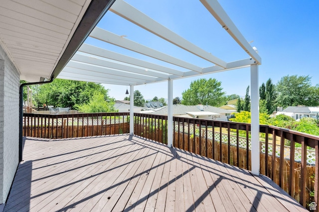 10852 S Starpine Dr, Sandy, UT 84094 - wooden terrace with a pergola
