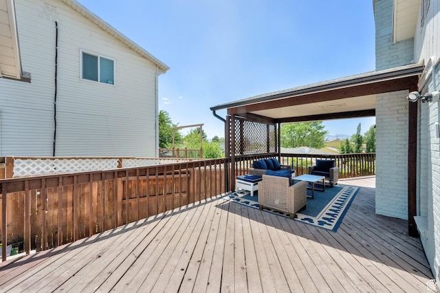 10852 S Starpine Dr, Sandy, UT 84094 - wooden deck featuring outdoor lounge area