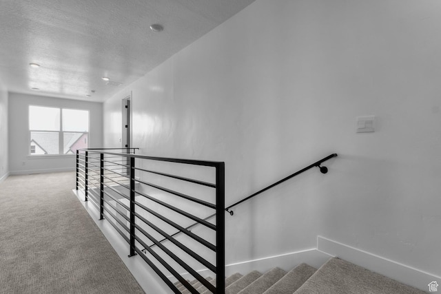 4269 N Maple Hollow Dr Unit 117, Lehi, UT 84043 - stairway with carpet and a textured ceiling