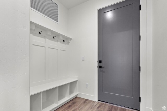 4269 N Maple Hollow Dr Unit 117, Lehi, UT 84043 - mudroom with wood finished floors and baseboards