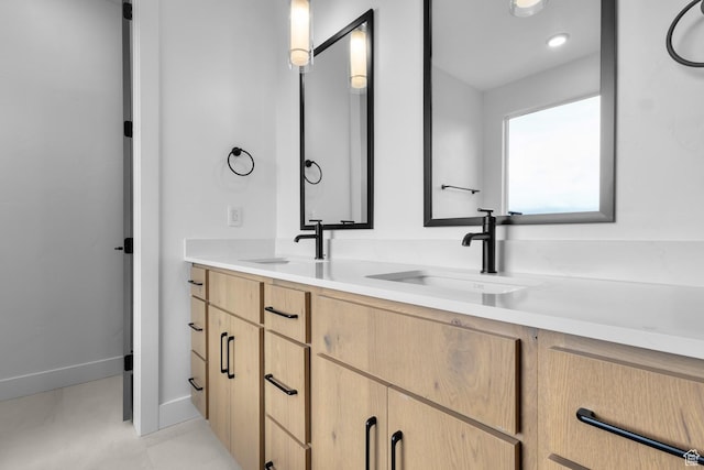 4269 N Maple Hollow Dr Unit 117, Lehi, UT 84043 - bathroom with double vanity and baseboards