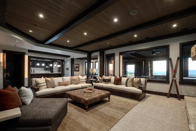 9156 E Forest Rd Unit 24, Heber City, UT 84032 - common area with a wood ceiling with exposed beams and recessed lighting
