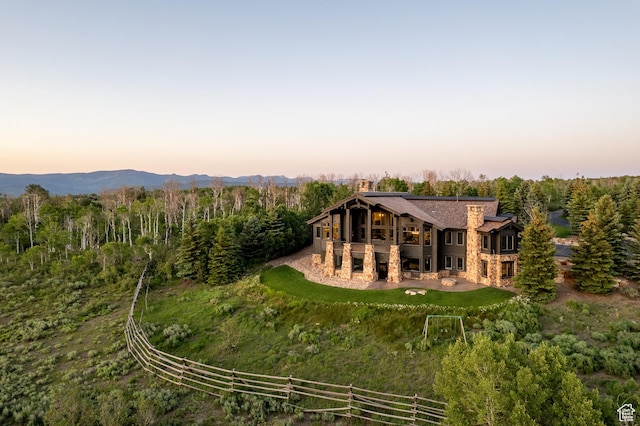 9156 E Forest Rd Unit 24, Heber City, UT 84032 - aerial view at dusk of a view of trees
