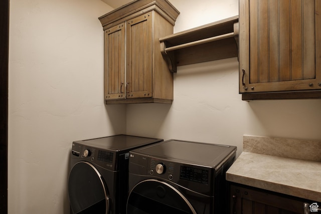 9156 E Forest Rd Unit 24, Heber City, UT 84032 - washroom with cabinet space and separate washer and dryer