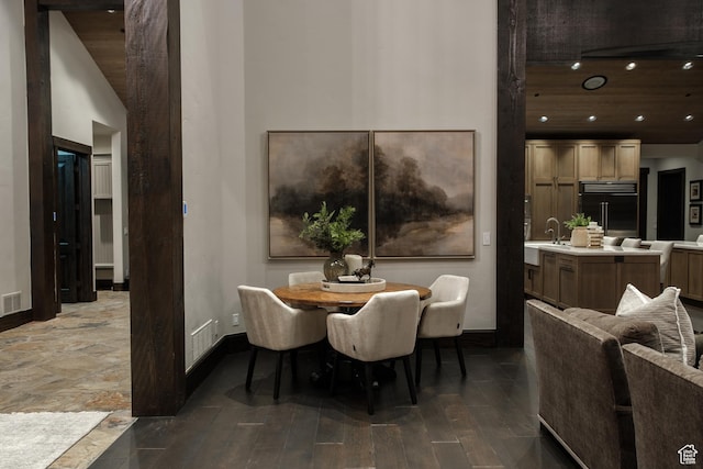 9156 E Forest Rd Unit 24, Heber City, UT 84032 - dining space with recessed lighting and wood finished floors