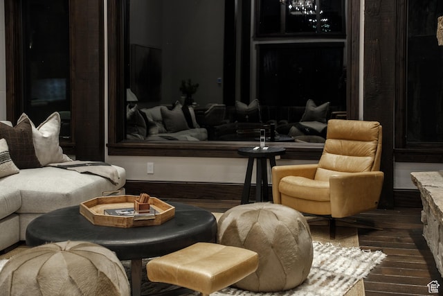 9156 E Forest Rd Unit 24, Heber City, UT 84032 - sitting room featuring dark wood-style floors