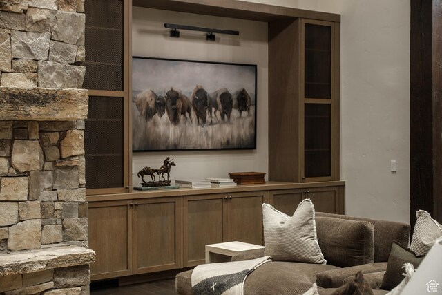 9156 E Forest Rd Unit 24, Heber City, UT 84032 - living room with dark wood finished floors