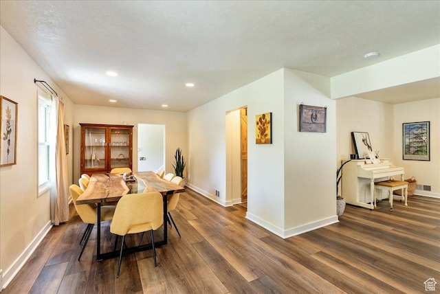 1680 E Fieldcrest Ln, Holladay, UT 84117 - dining area with dark wood-style floors and recessed lighting
