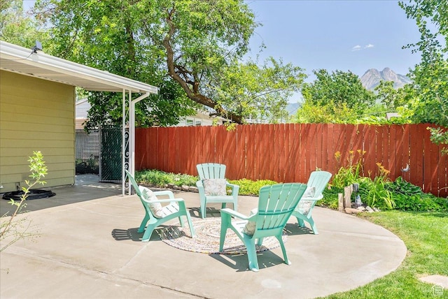 1680 E Fieldcrest Ln, Holladay, UT 84117 - view of patio featuring a mountain view