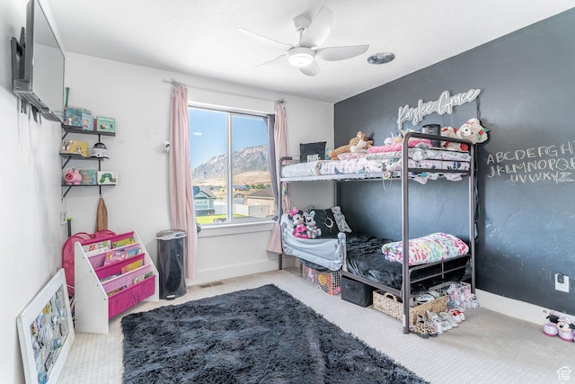 2477 W 2900 N, Farr West, UT 84404 - bedroom with a ceiling fan and baseboards
