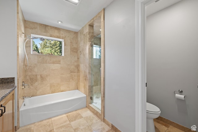 6273 S Oakcrest Cir, Holladay, UT 84121 - full bathroom with vanity, tile patterned floors, and tiled shower / bath