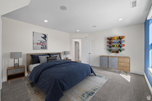 6273 S Oakcrest Cir, Holladay, UT 84121 - carpeted bedroom with recessed lighting