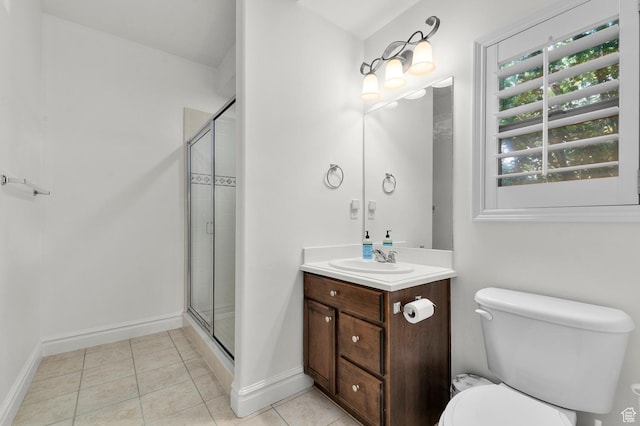 1524 E 330 N, Lehi, UT 84043 - full bath featuring vanity, a shower stall, and tile patterned flooring